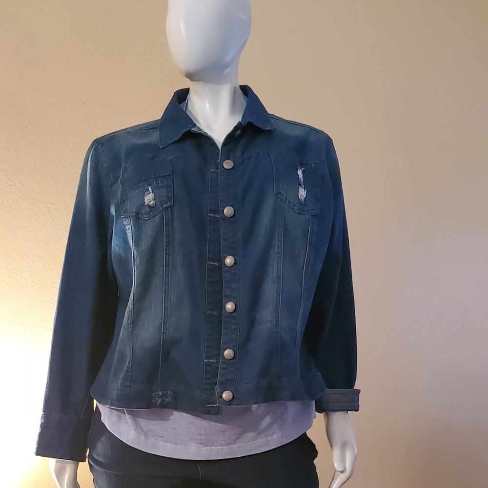 Distressed Denim Jacket
